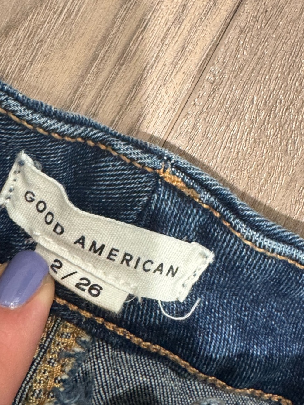 Good American Dark Blue Skinny Jeans - High Rise - Picture 3 of 3